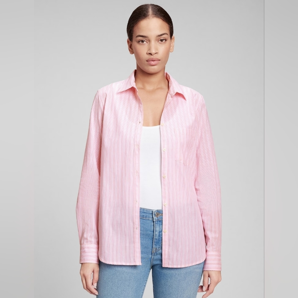 NWT- Lot of 2 GAP - Classic Cotton Shirt -Pink & Blue - Size XXL